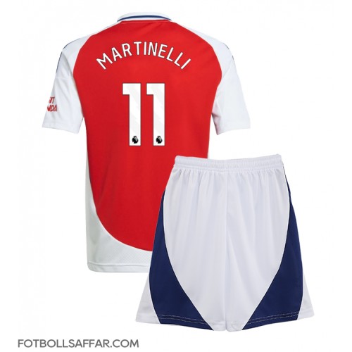 Arsenal Gabriel Martinelli #11 Hemmadräkt Barn 2024-25 Kortärmad (+ Korta byxor)